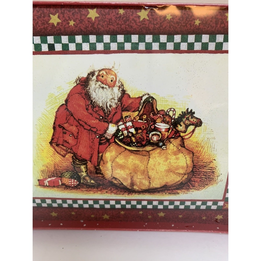Vintage AGC 20 Christmas Holiday Cards & Envelopes Old Fashioned Santa With Toys